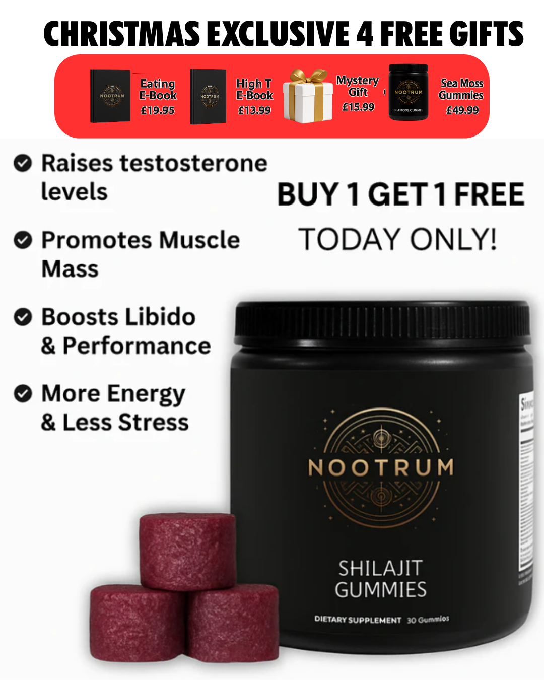 Nootrum Premium Shilajit Gummies