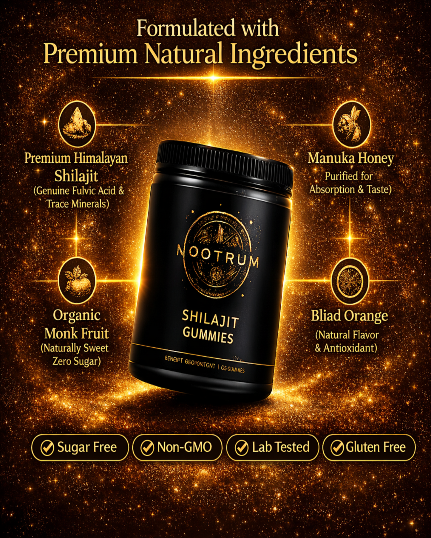Nootrum Premium Shilajit Gummies
