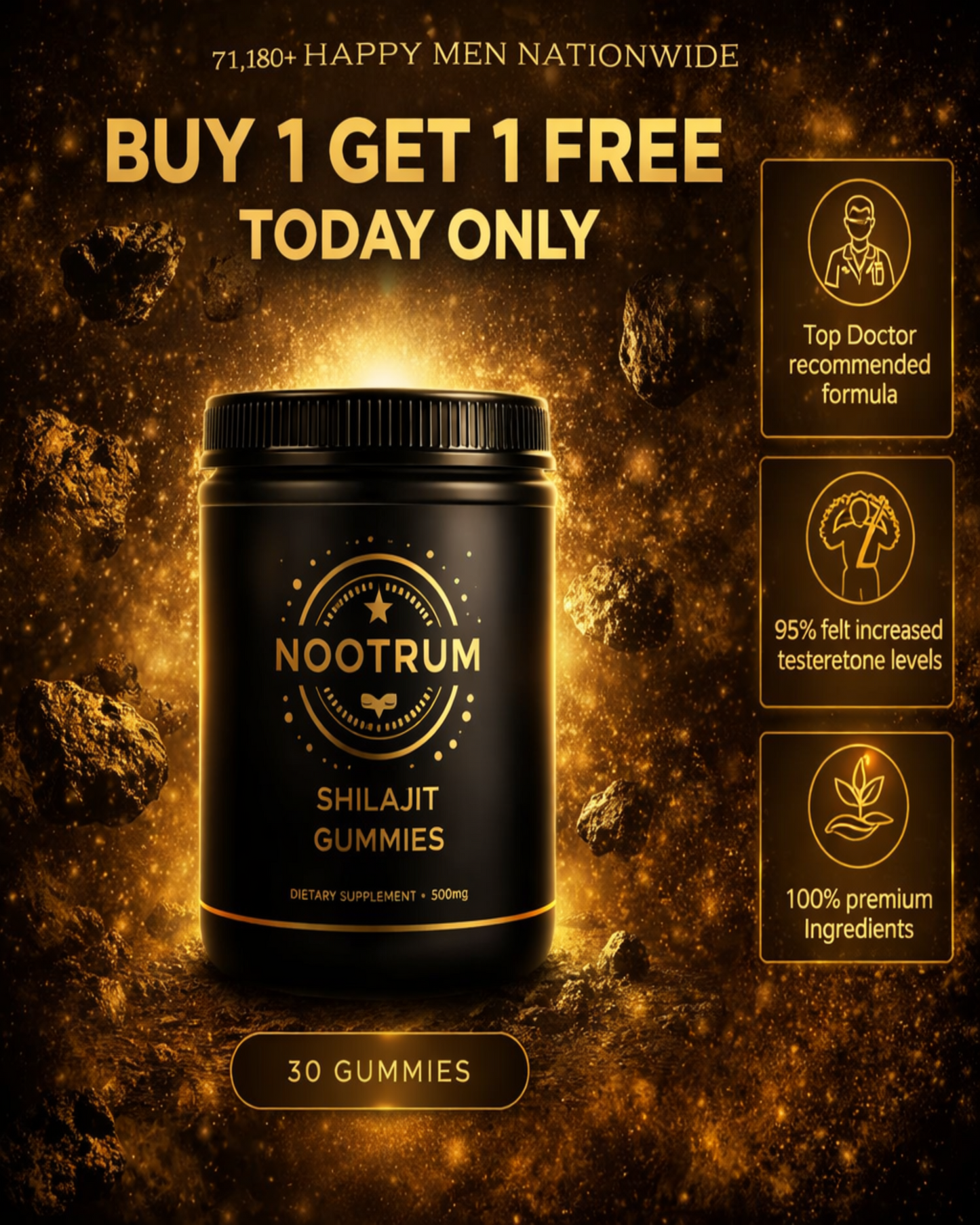 Nootrum Premium Shilajit Gummies